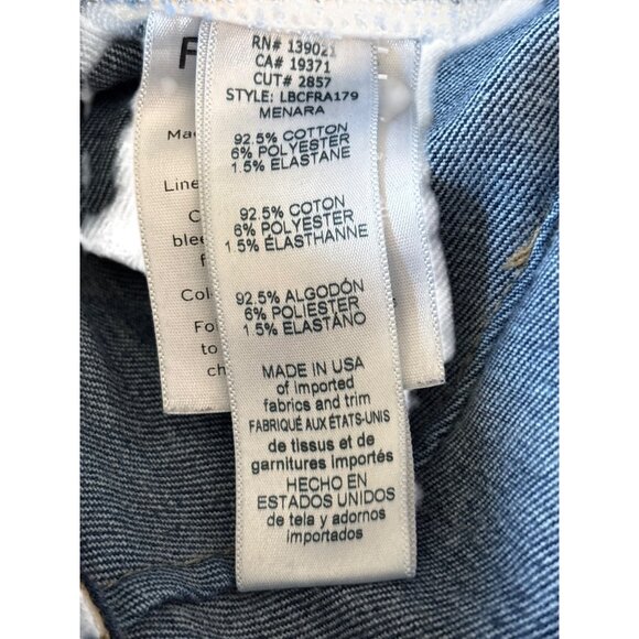 Frame Denim Le Bardot Crop Flare Size 29‎ Jeans Patch Pocket Raw Hem $240 Menara - Picture 10 of 11